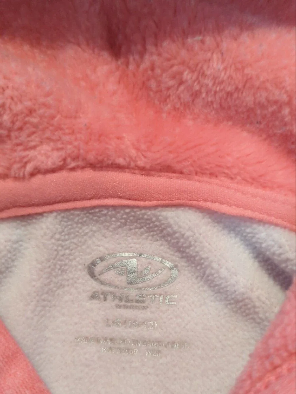 Athletic Works Pink Hooded Girls Pullover Sweatshirt